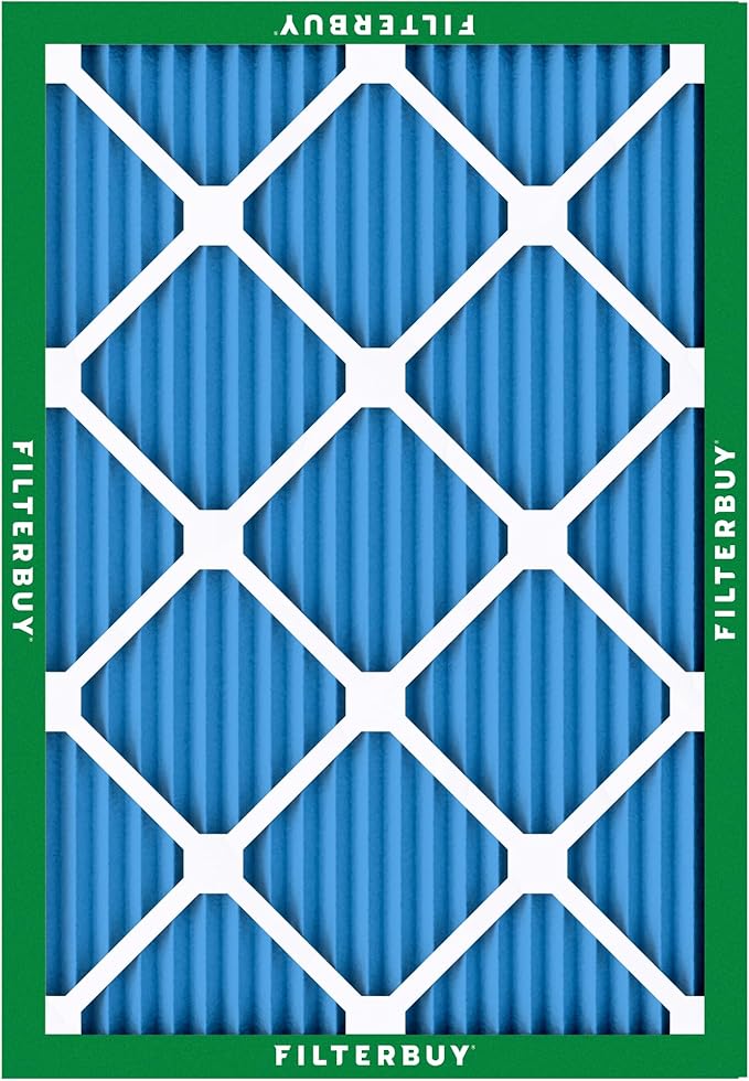 Filterbuy 16x21x1 Air Filter MERV 13 Optimal Smoke & Allergy Defense,
