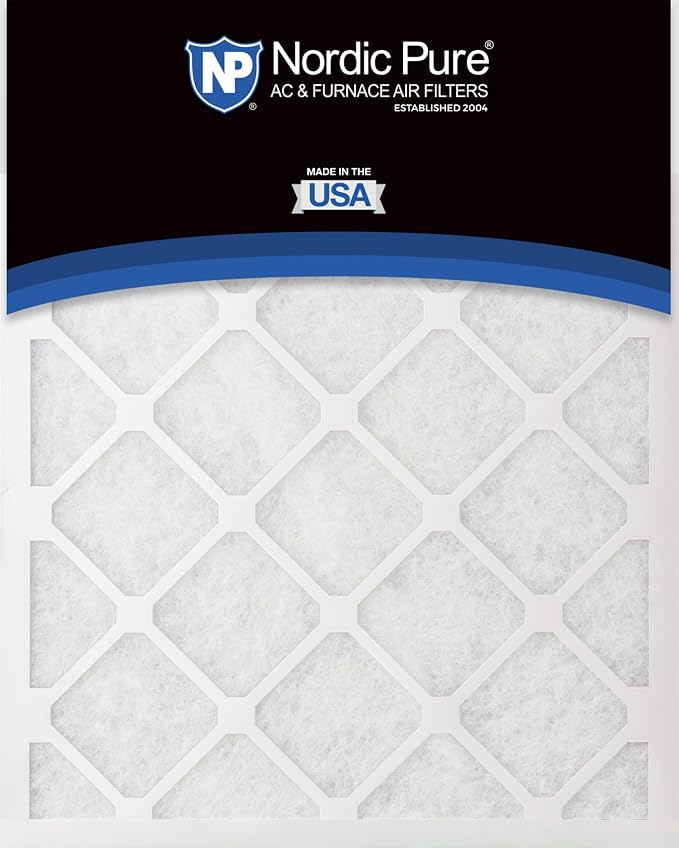 Nordic Pure 18x24x1 Poly Green MERV 6 AC Furnace Air Filters – Reduces Dust