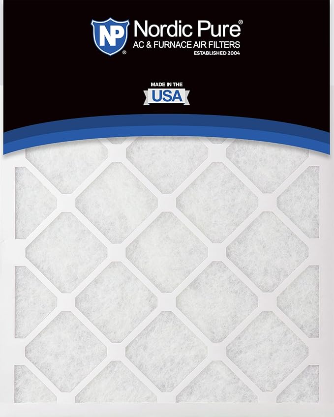 Nordic Pure 16x20x1 Poly Green MERV 6 AC Furnace Air Filters – Reduces Dust