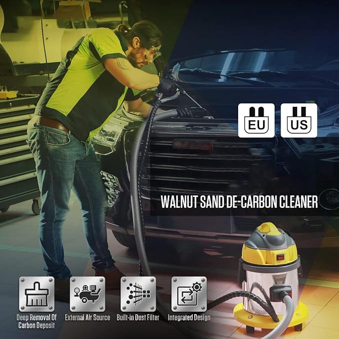 HTS558 Walnut Blaster Machine, Valve Carbon Deposits Cleaner
