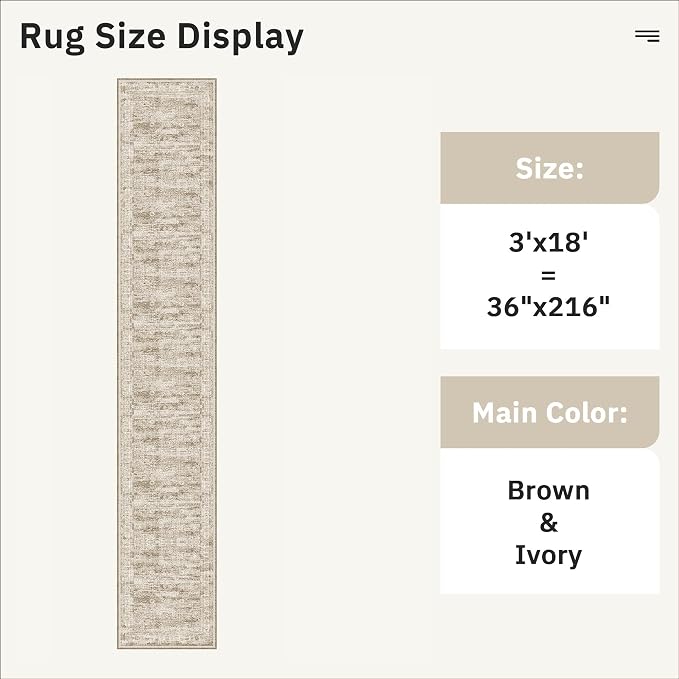 Soalmost Hallway Runner Rug 3x18