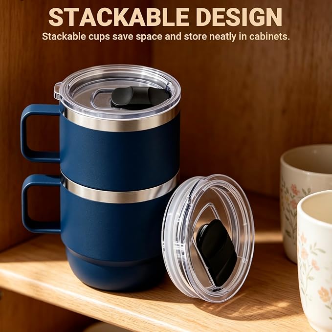 Zenbo 8 oz Stackable Coffee Mugs