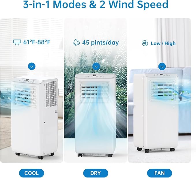 8000 BTUs Portable Air Conditioner