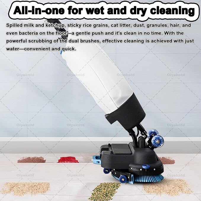 Commercial Floor Scrubber Machine Lightweight Electric Floor Cleaner
