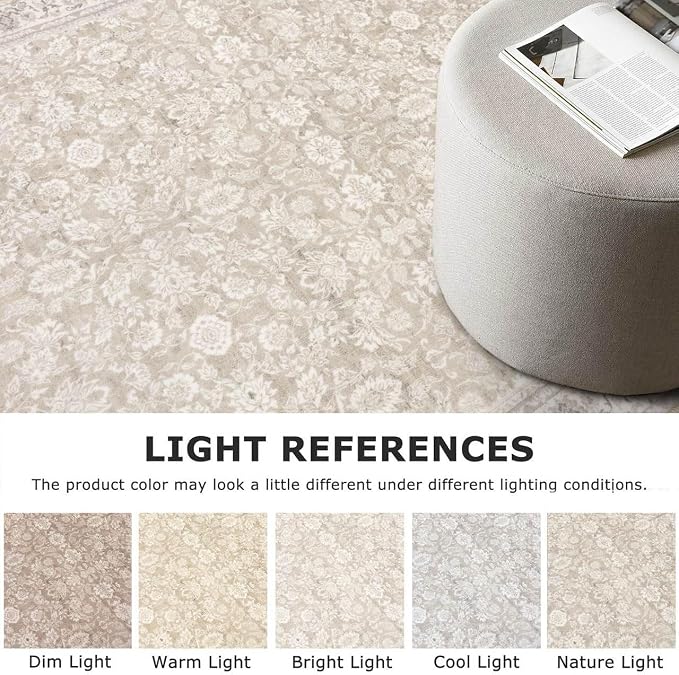 SIILOOM 2x3 Washable Rug Soft Area Rug