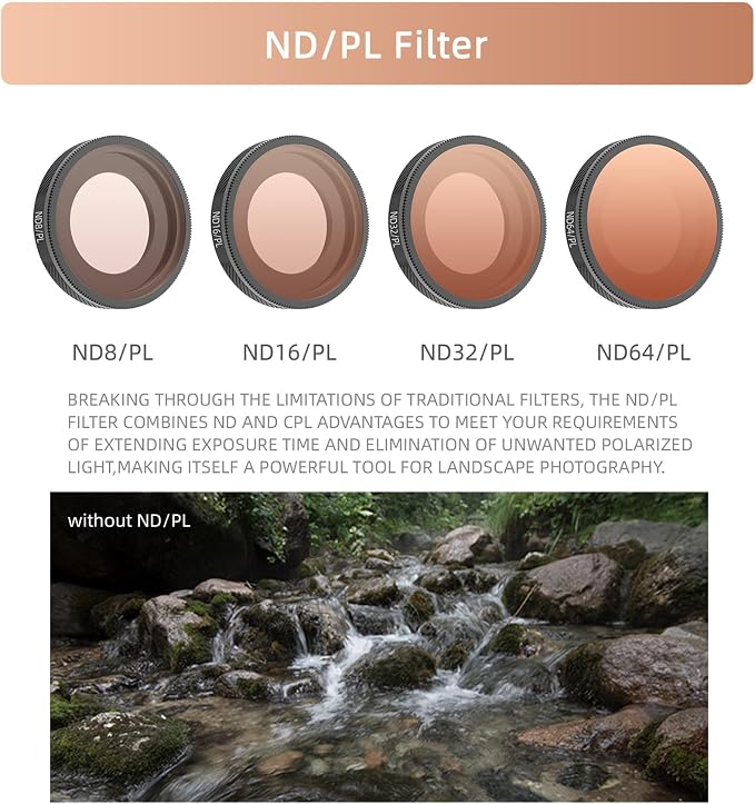 ND64/PL Filter Compatible with Insta363 GO Ultra Camera ND Lens Filter