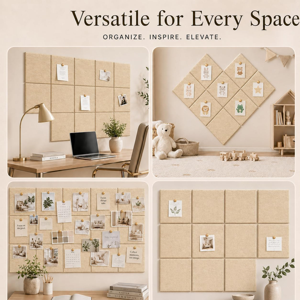 Felt Bulletin Board & Cork Board Alternative 48" x 36"- 12 Pack