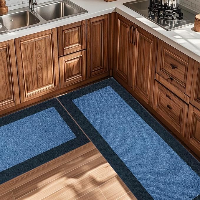 Machine Washable Kitchen Rug 24" x 70", Non Slip Kitchen Mat
