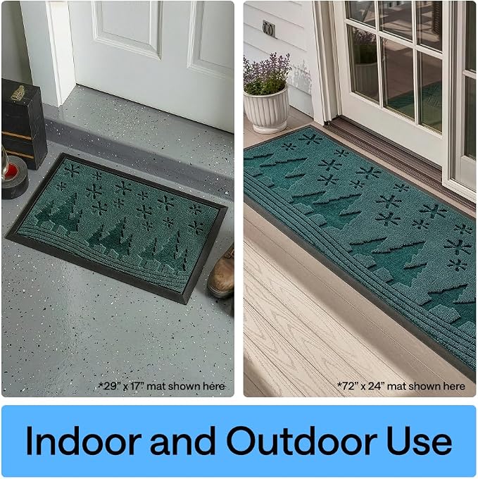 GORILLA GRIP 100% Waterproof All-Season WeatherMAX Doormat, US Designed Natural