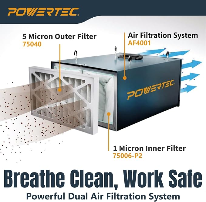 POWERTEC 5 Micron Outer Air Filter