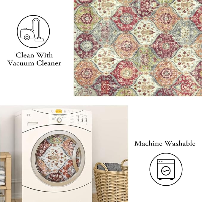Lahome Moroccan Machine Washable Rugs