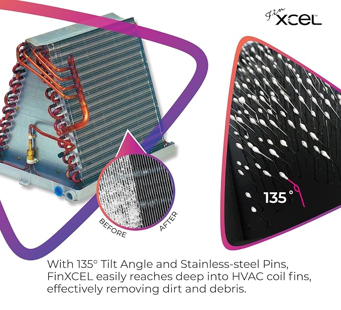 XCEL Advanced HVAC Coil Cleaning Fin Brush