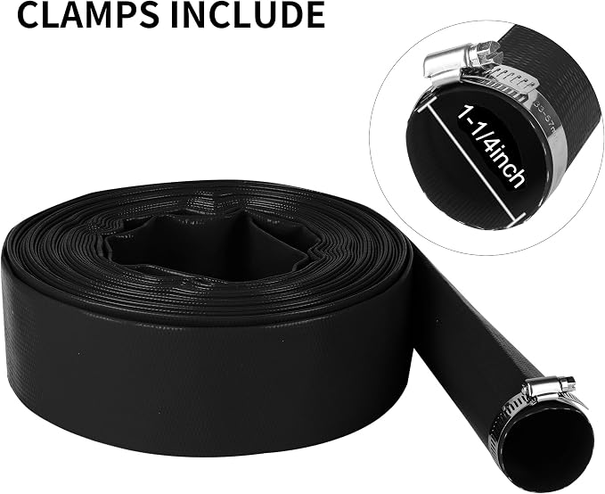 1-1/4" x 100 FT Pool Backwash Hose