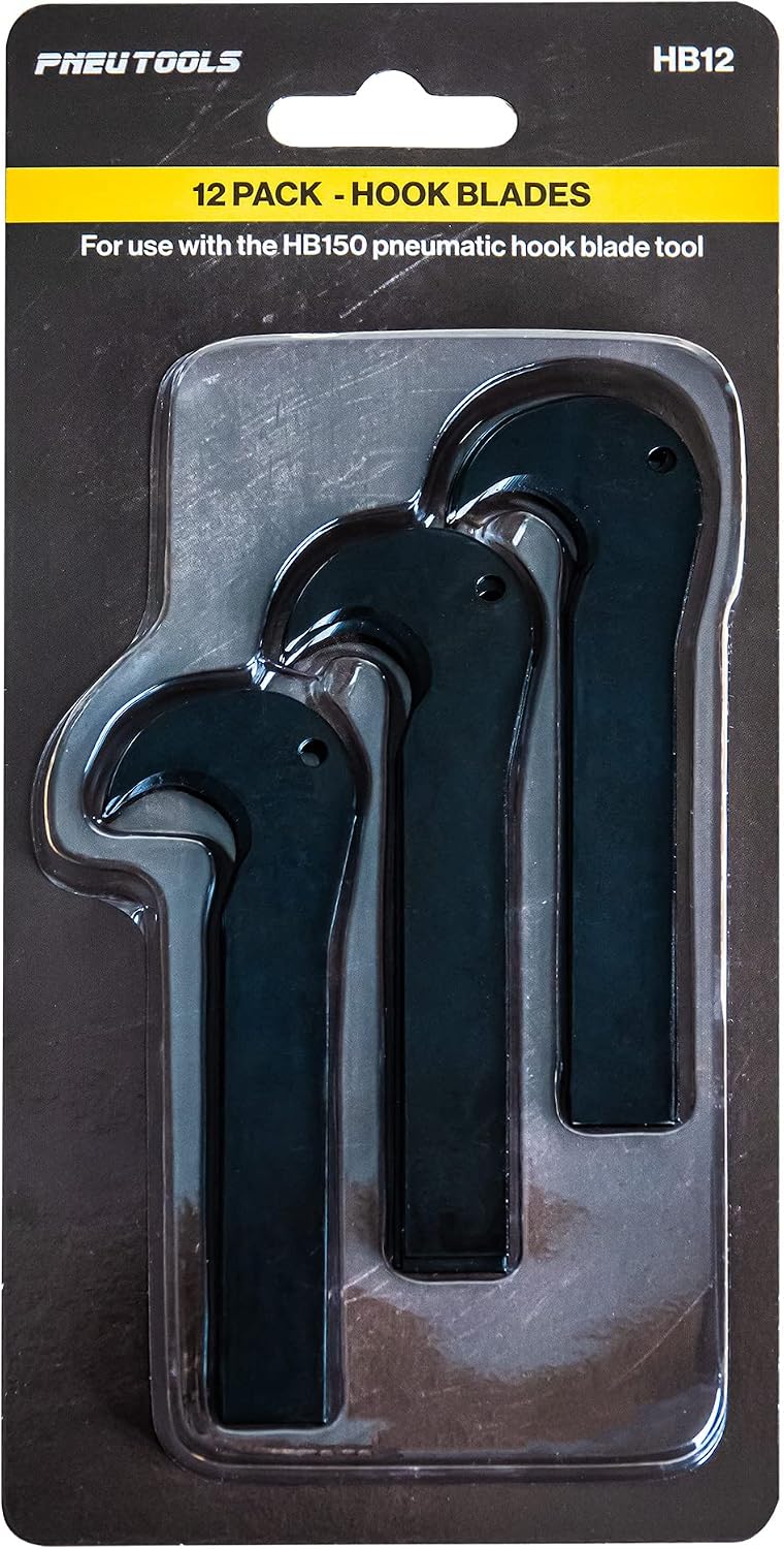 PneuTools HB12 Hook Blades 12-pack (For use with the HB150 Hook Blade Tool)