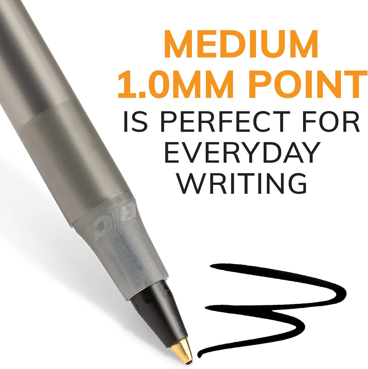 BIC Round Stic Xtra Life Ballpoint Pen, 1mm Medium Point, Pack of 240