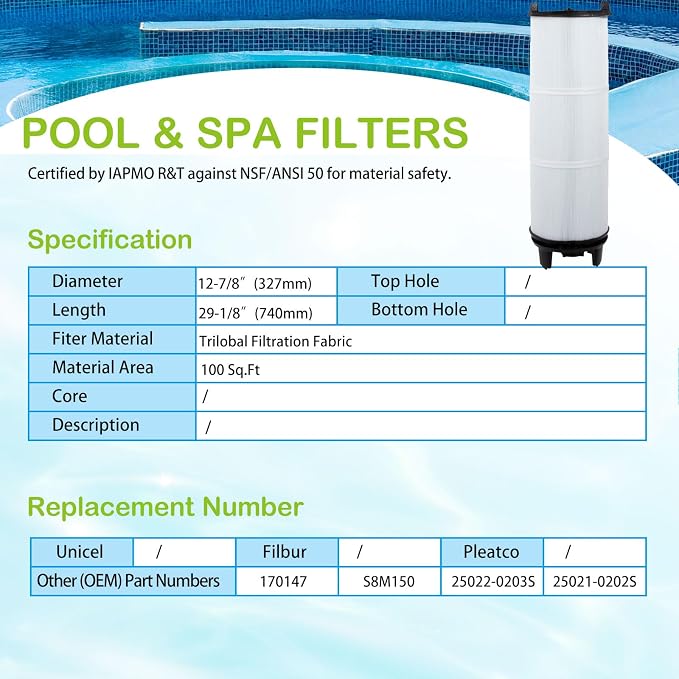 Savener® S8M150 System 3 Inner and Outer Cartridge, Compatible