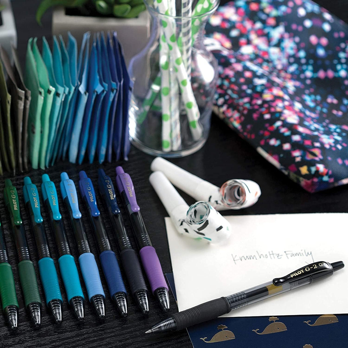 PILOT G2 Premium Gel Roller Pens, Bold Point, Gel Ink Pens, 1 mm, Black, Blue - Ideal for School, Journaling & Office Writing, 8 Count (Pack of 2)