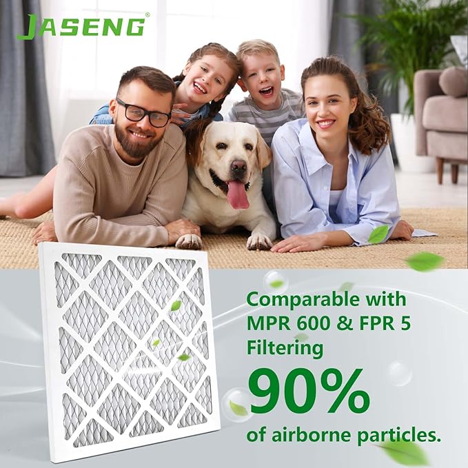10x10x1 Furnace Air Filters 4 Pack, MERV 8 MPR 600 & FPR 5 Filtering, HVAC Air