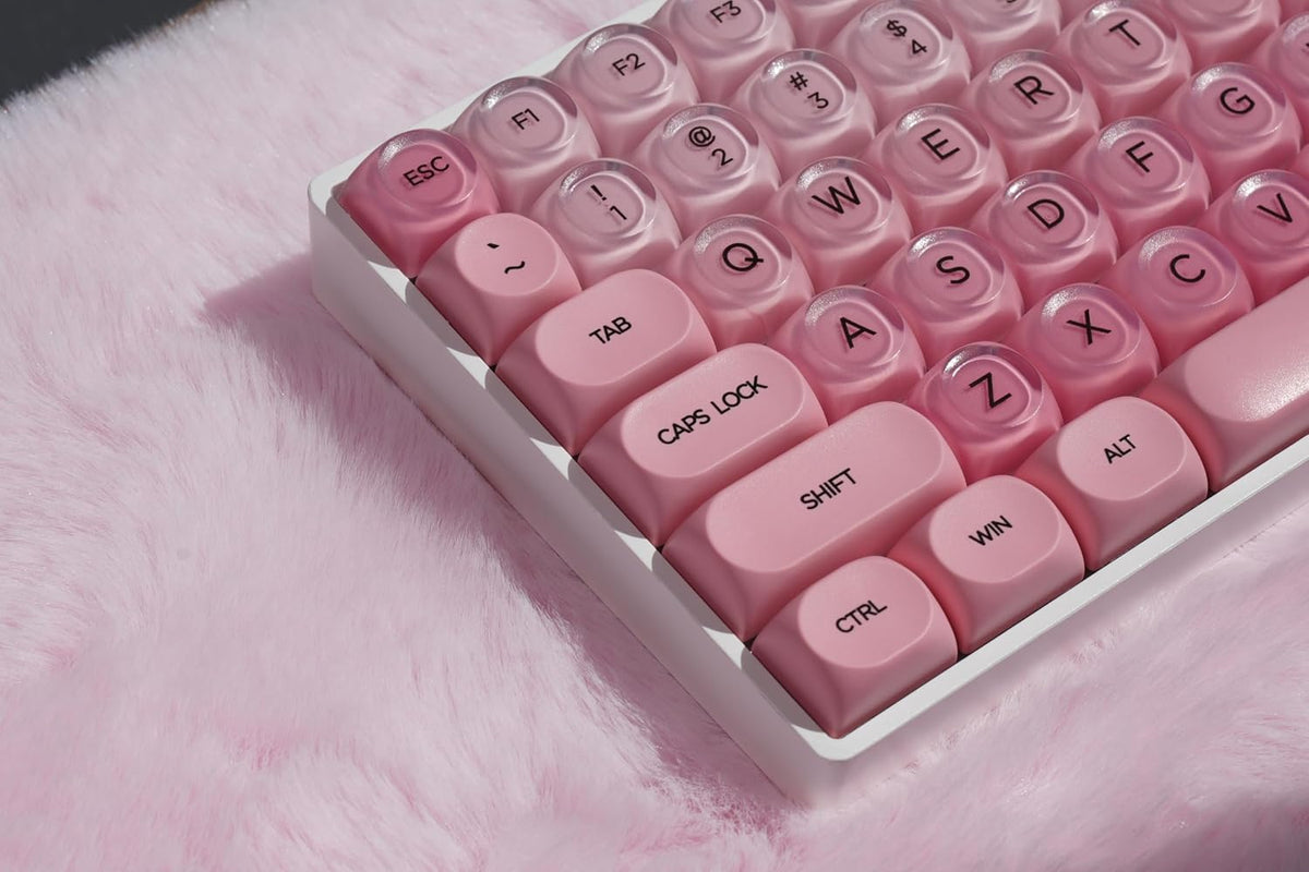 ZORNHER ZH100 Foundation Mechanical Kevboard,Pink Creamy Kevboard with Number Pad,Girly Keyboard,Full Size Gaming Keyboard Cute,Jelly MOA Profile,Creamy Sounding Linear Switches