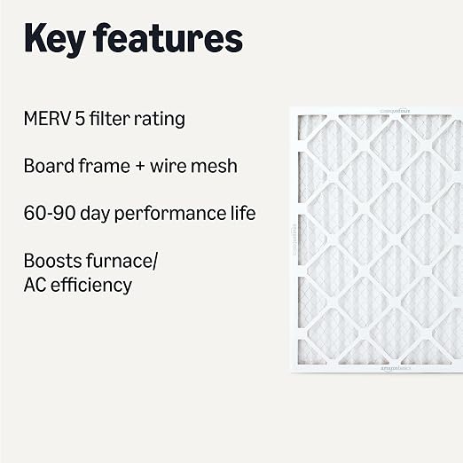 Amazon Basics MERV 5 AC Furnace Air Filter