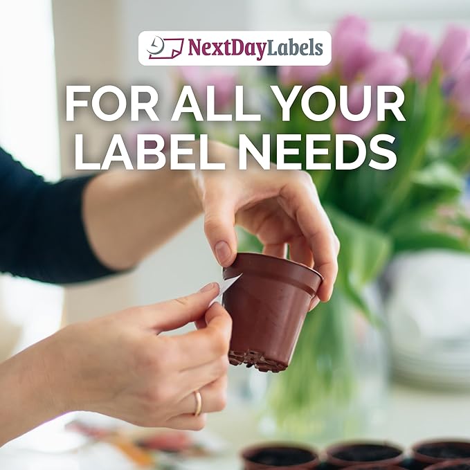 NextDayLabels 3.33 Inch Round Labels - Matte White Blank Circle Stickers - Printable Labels (6000 Sheets)
