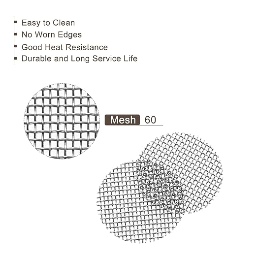 MECCANIXITY Pipe Screen Stainless Steel Screens, 3/8 Inch Diameter