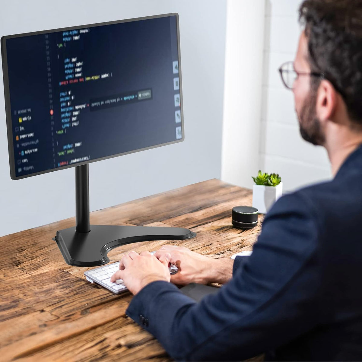 WALI Freestanding Vesa Monitor Stand for 13-32 inch Screens, up to 22 lbs