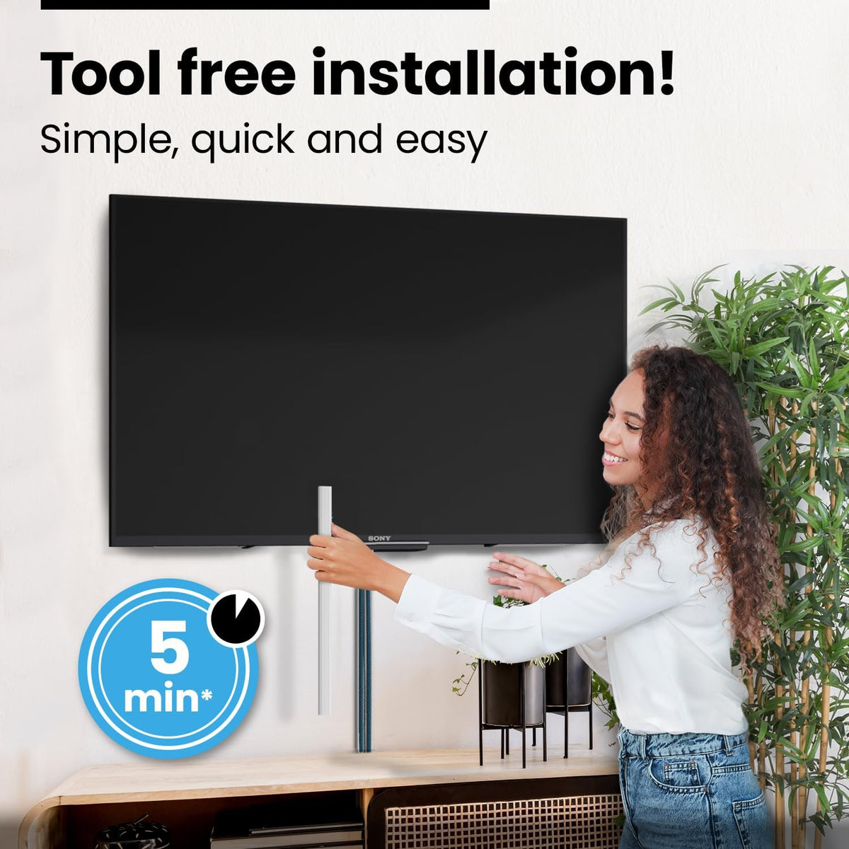 EVEO Cable Hider Wall 306” - Cable Raceway Cord Hider - Wire Covers for Cords on Wall, Cord Cover, Wall Cable Hider, Cable Concealer, Wire Hiders for TV on Wall - 20X (L16 W1.1 H0.55) - Large | White