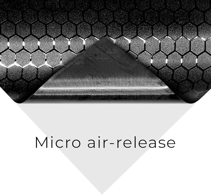 VViViD+ Honeycomb Matte Black Medium Pattern Car Wrap Vinyl (10ft x 5ft)