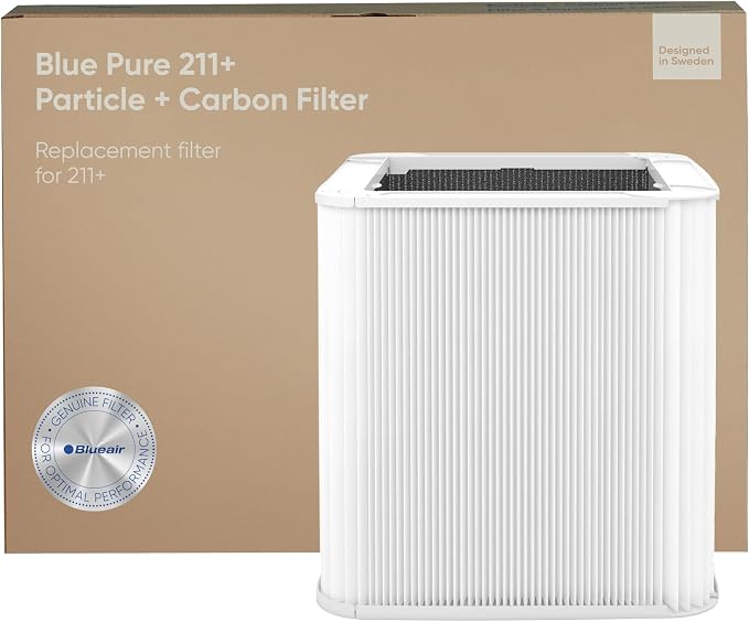 BLUEAIR Blue Pure 211+ Genuine Replacement Filter, Particle and Activated Carbon
