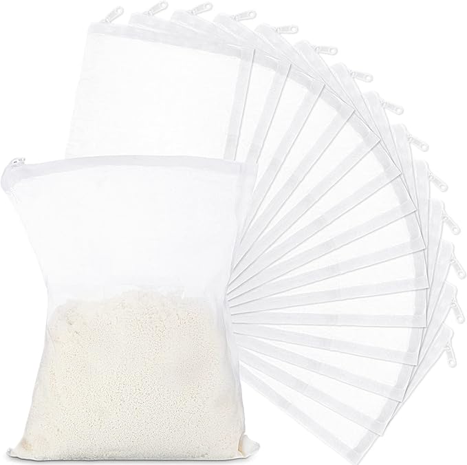 Geiserailie 15 Pieces Aquarium Filter Media Bags 150 Micrometer Fine Filter