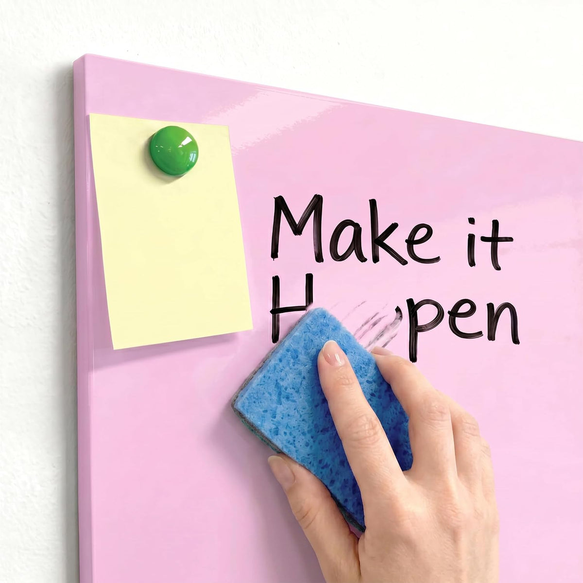 Comix Magnetic Whiteboard, 6 Pack Magnetic Whiteboard for wall, Pink