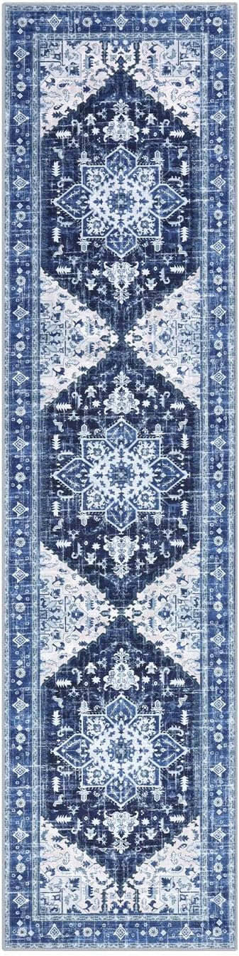 Yamaziot Washable Runner Rug, 2x8 Non-Slip Boho Vintage Hallway Rug Runner