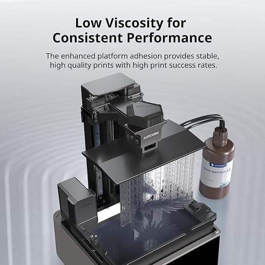 ANYCUBIC Water Washable 3D Printer Resin 2.0, 405nm High Precision 3D Resin