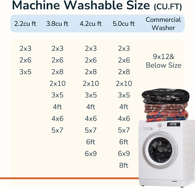 BESTSWEETIE Area Rug 5x7 Rug Machine Washable Rug Non-Slip Low Pile Print