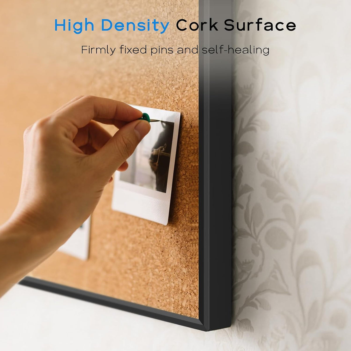 Magnetic Dry Erase White Board & Cork Board Combo, 24"x18", Wall Mounted