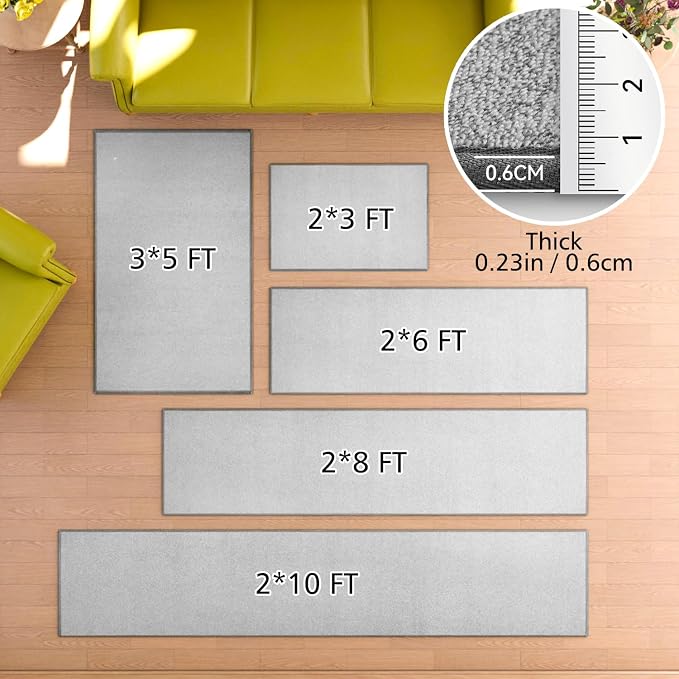 AREDO Door mat with Non Slip Rubber Backing, Washable Soft Floor Carpet