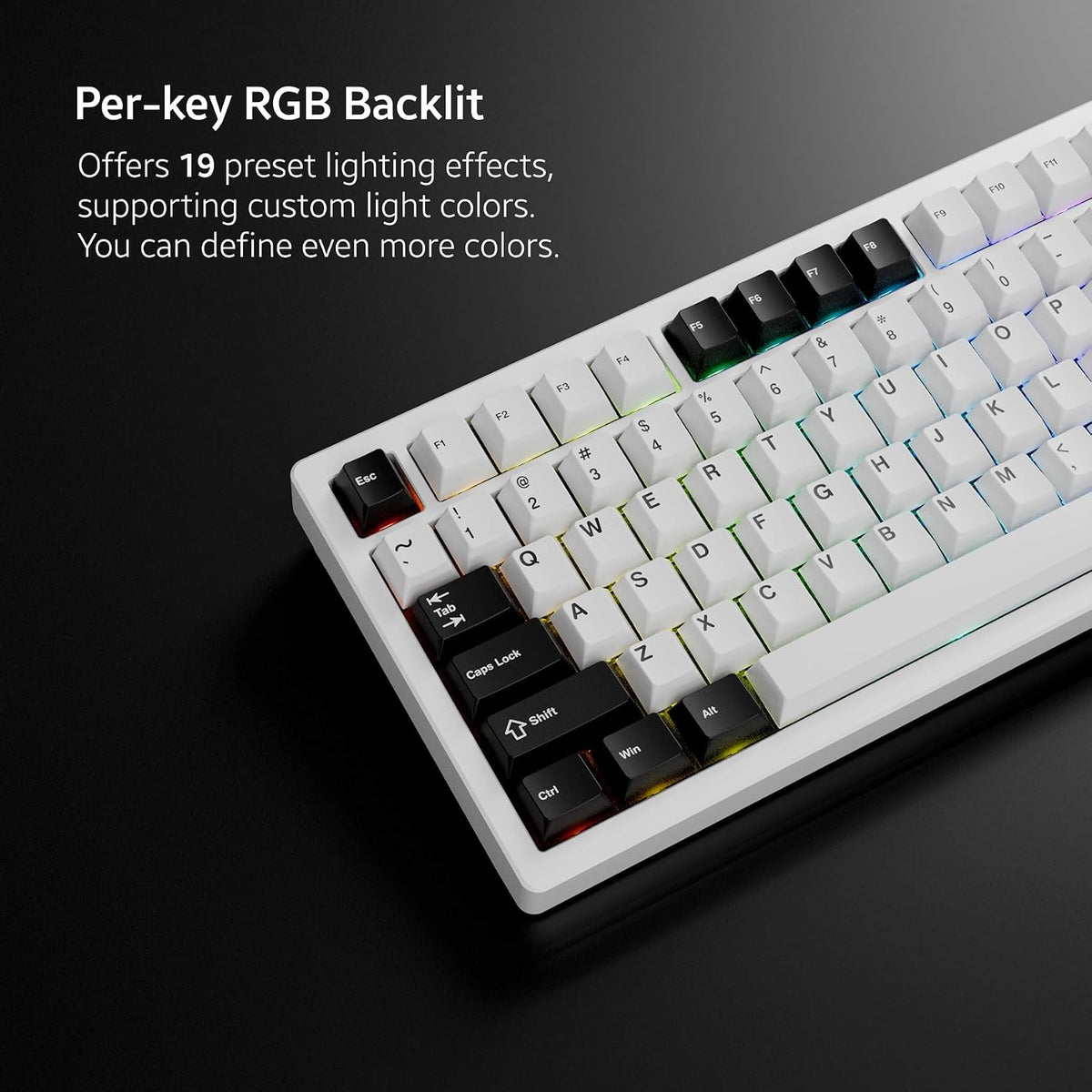 OOCTPK Chilkey ND75 Aluminum Keyboard 75% Percent Wireless Gaming Mechanical Keyboard with LCD Screen, Quick Assembly, BT/2.4G/USB-C, Hot Swappable Per-Key RGB Custom Keyboard for Laptop Office PC