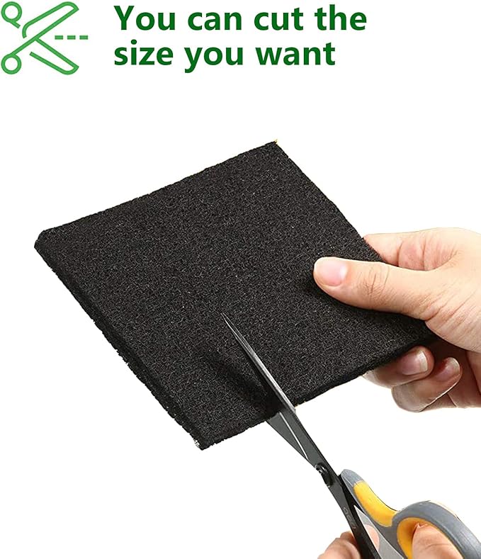 10 Pack Square Compost Bin Filters Spare Activated Carbon Filter Sheets