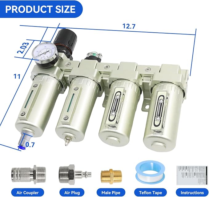 3/4" NPT Industrial Grade 4 Stage Air-Dryer-for-Compressor,