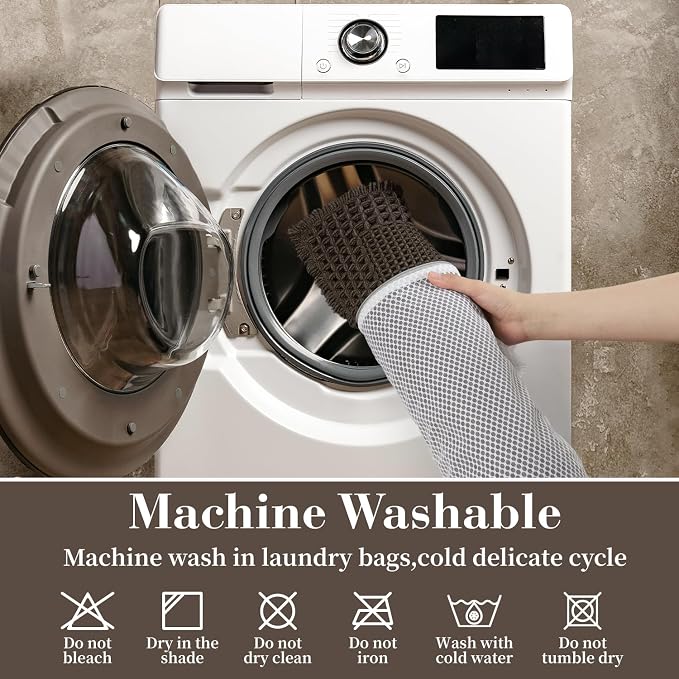 RESARE Waffle Bath Mat for Bathroom, Super Absorbent Bathroom Rugs Non Slip