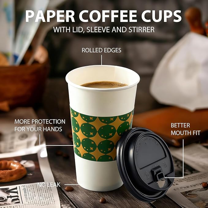 Tamone 48 PACK 12OZ Disposable Coffee Cups