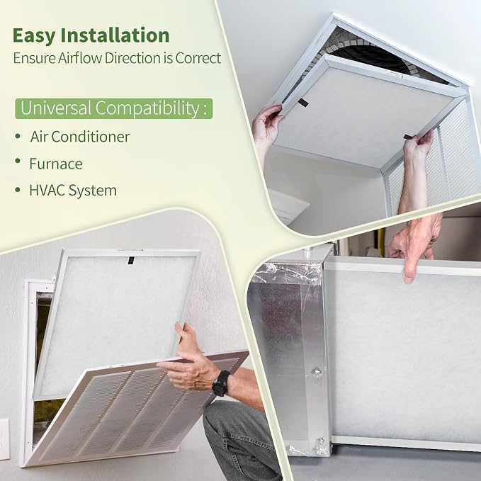 14x30x1 Reusable Air Filter MERV 8 Washable Furnace & AC Filter