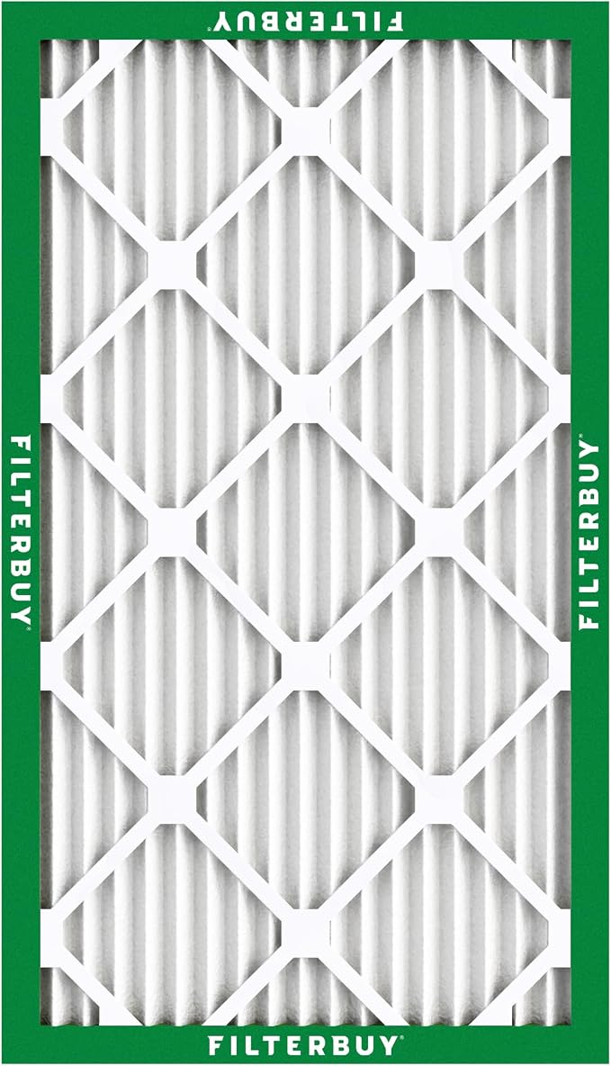 Filterbuy 11.5x19.5x1 Air Filter MERV 8 Essential Dust & Allergy Defense
