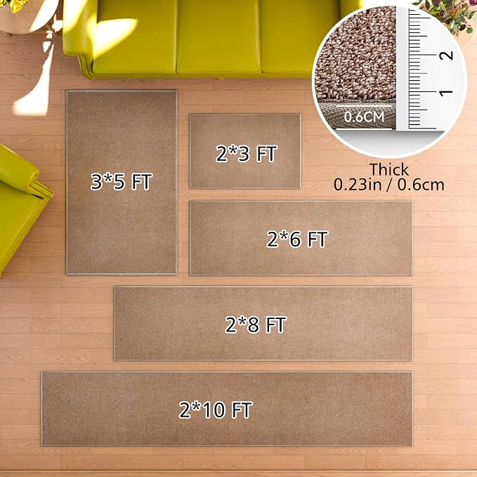 AREDO Door mat with Non Slip Rubber Backing, Washable Soft Floor Carpet