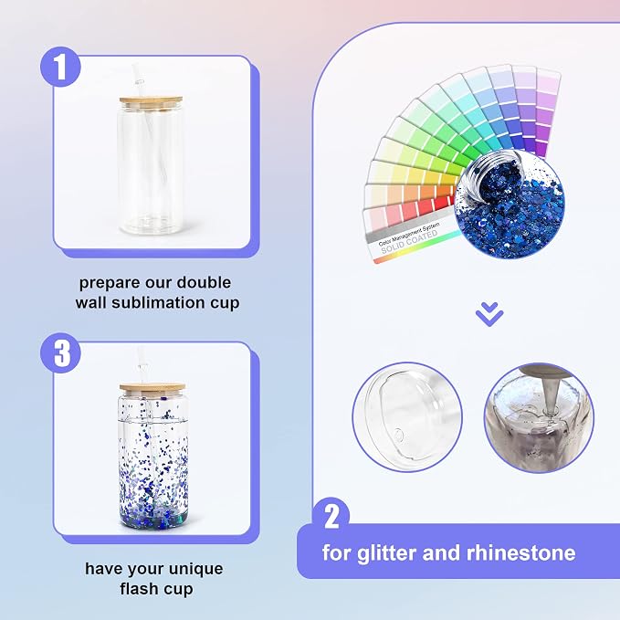 AGH 16OZ Sublimation Snow Globe Glass