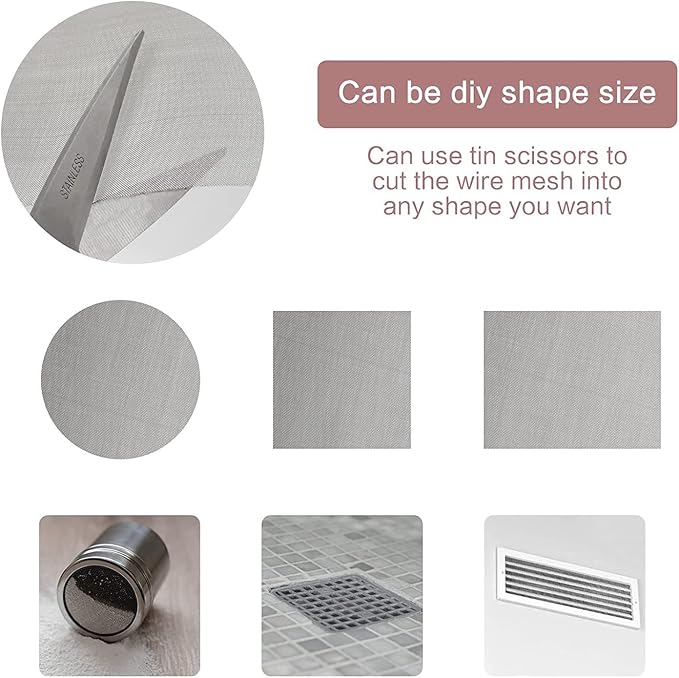 Stainless Steel Woven Wire Mesh, 304 100 Mesh Filter Screen Sheet