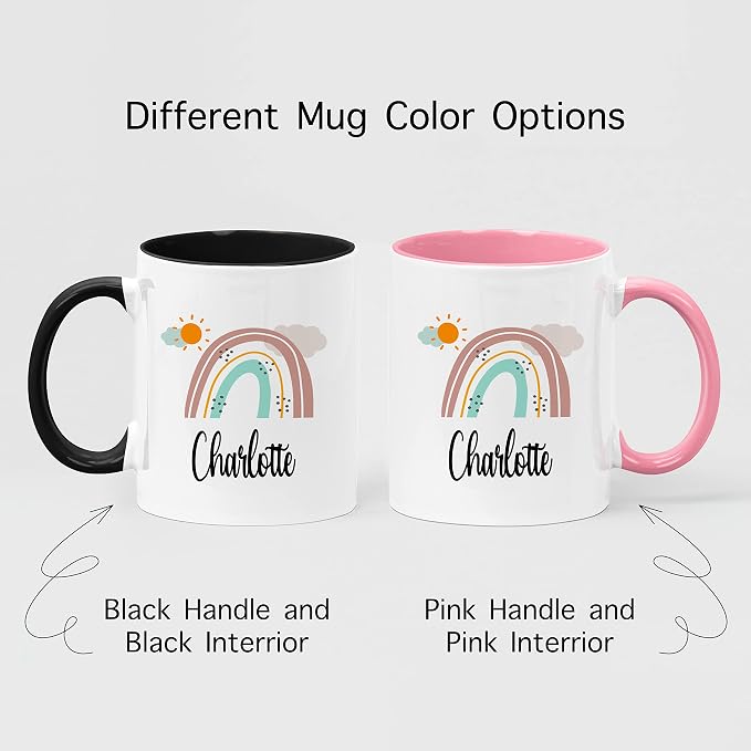 Personalized Mug for Kids, Girls | Customized Hot Chocolate, Coffee & Tea Cup |