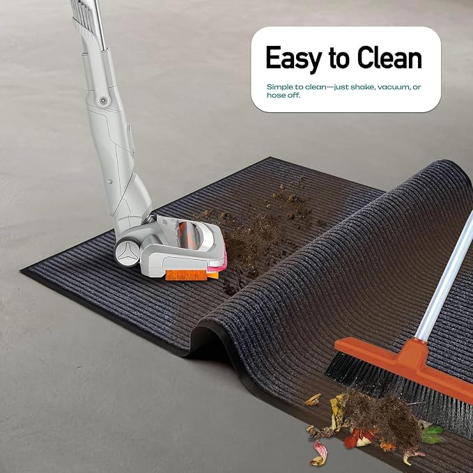MaxMat® 4-Pack Extra Large 3x5 Ft Heavy Duty Door Mats – Tough Rubber Backing