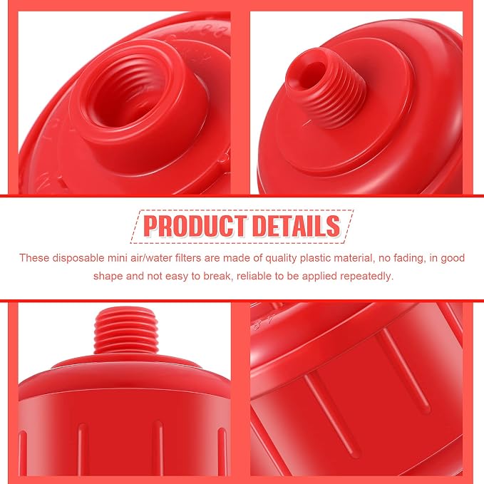 4 Pieces Disposable Mini Air Water Filters Disposable Spray Gun Filter